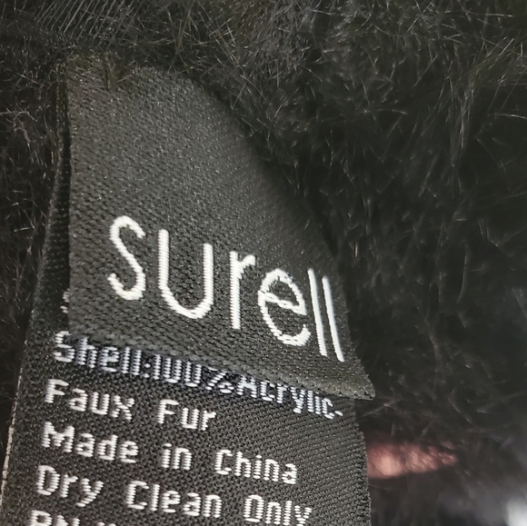 NWT$70 Surell Faux Fur Knit Texting Fingerless Gloves Mittens - Picture 9 of 10